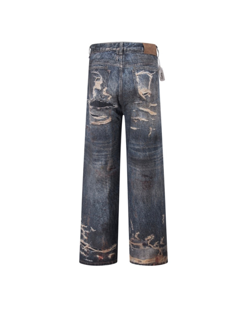 Acne Studios Destroyed Long Jeans