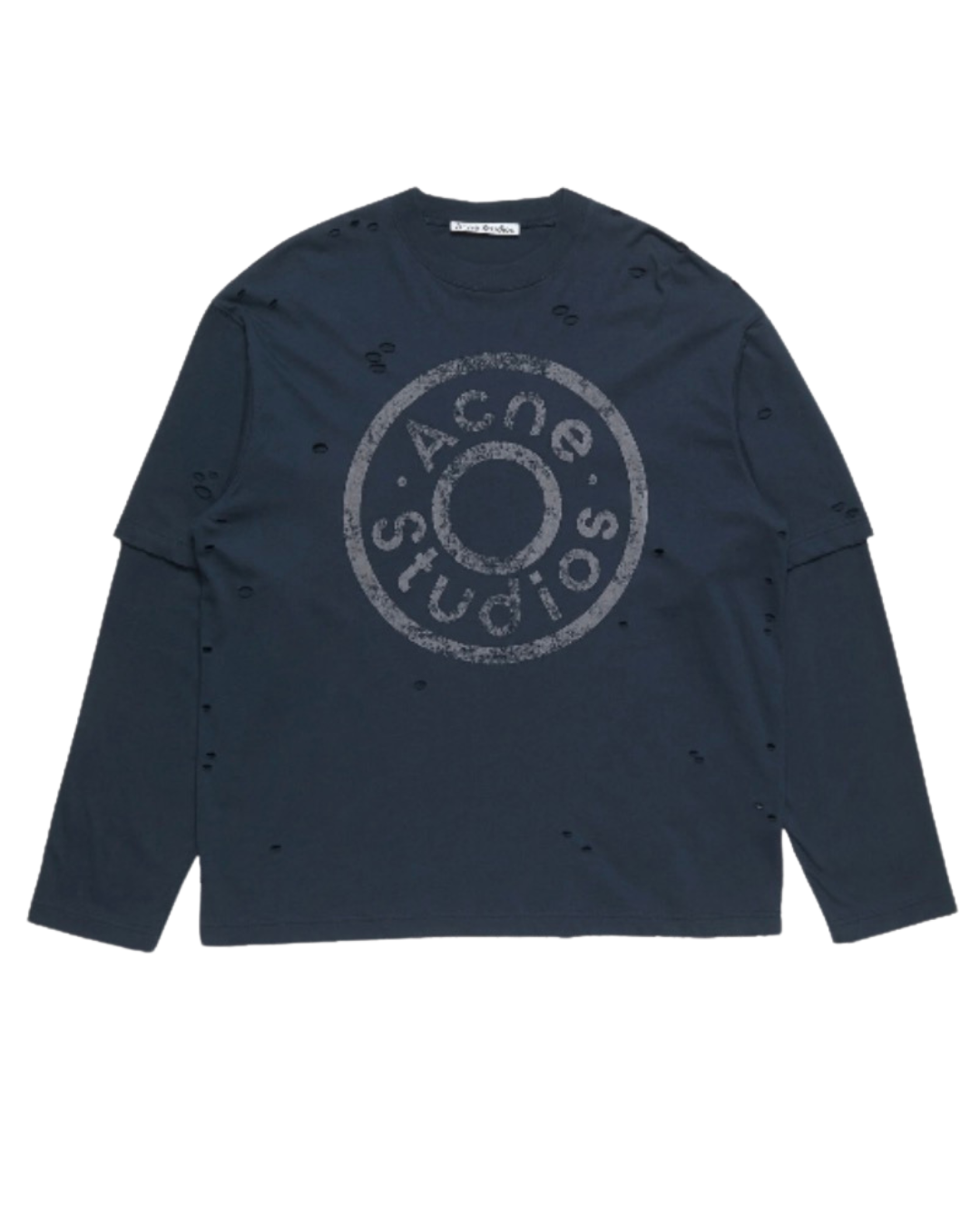Acne Studios Destroyed Logo Long Sleeve